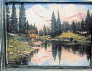 River and woods landscape